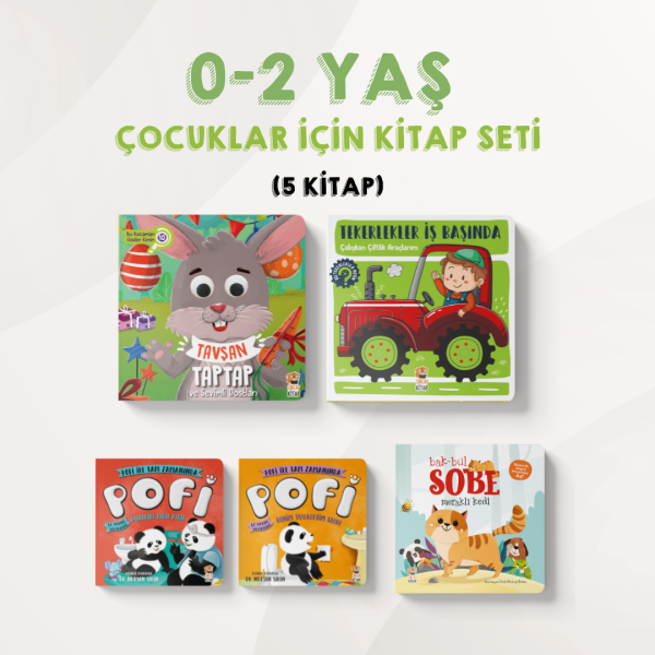 0-2 Yaş Çocuklar İçin Kitaplar Seti (5 Kitap) - Sincap Kitap