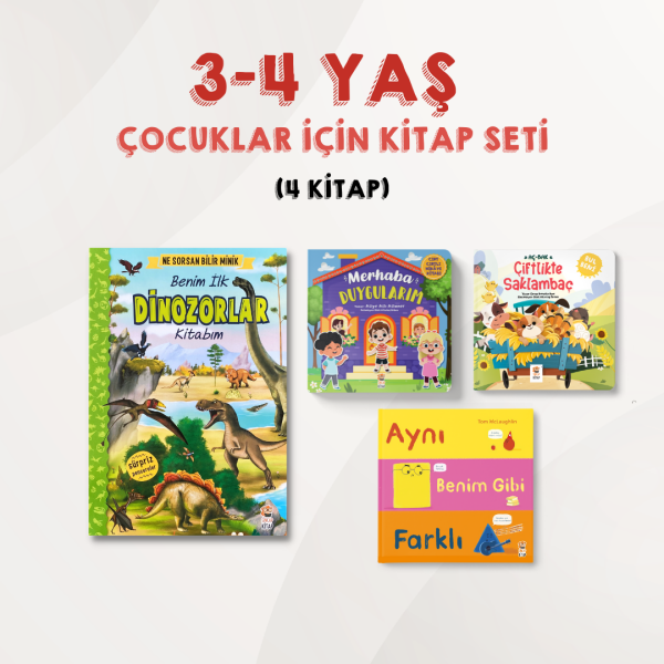 3-4 Yaş Çocuklar İçin Kitaplar Seti (4 Kitap) - Sincap Kitap