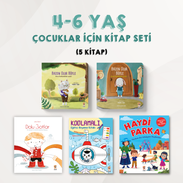 4-6 Yaş Çocuklar İçin Kitaplar Seti (5 Kitap) - Sincap Kitap