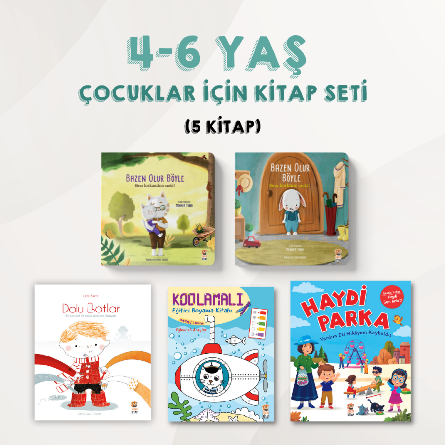 4-6 Yaş Çocuklar İçin Kitaplar Seti (5 Kitap) - 1