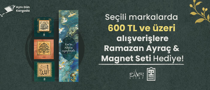 Seçili markalarımızda 600TL ve üzeri alışverişlere Özel Tasarım Ayraç & Magnet Seti Hediye !