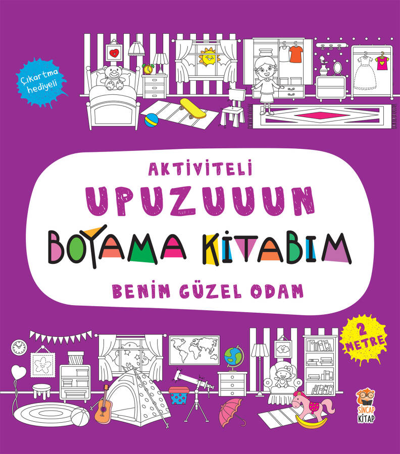 Aktiviteli Upuzuuun Boyama Kitabım - Benim Güzel Odam - 1