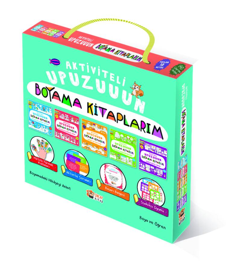 Aktiviteli Upuzuuun Boyama Kitabım - Set (5 Kitap) - 1