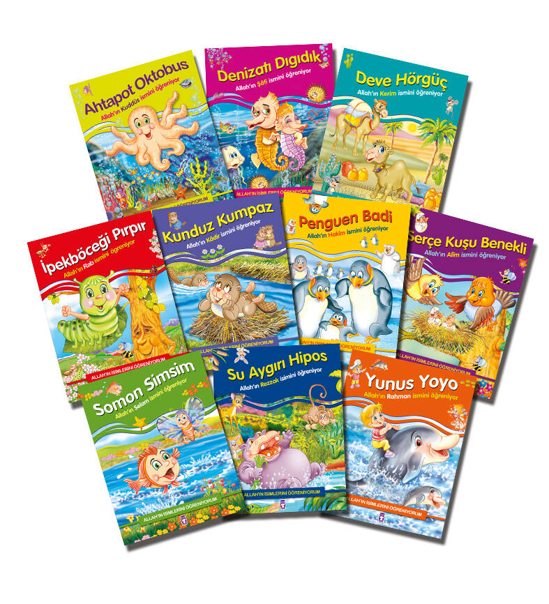 Allah'ın İsimlerini Öğreniyorum 1 Set (10 Kitap) - 1