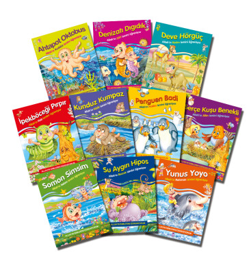 Allah'ın İsimlerini Öğreniyorum 1 Set (10 Kitap) - Gülce Çocuk