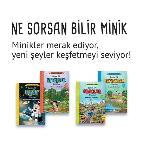 Araştırmacı - Meraklı Çocuklara Ne Sorsan Bilir Minik Set (4 Kitap) - Sincap Kitap