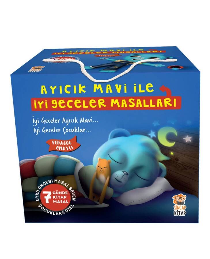 Ayıcık Mavi İle İyi Geceler Masalları Set (7 Kitap) - 1