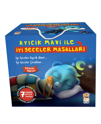 Ayıcık Mavi İle İyi Geceler Masalları Set (7 Kitap) - Sincap Kitap