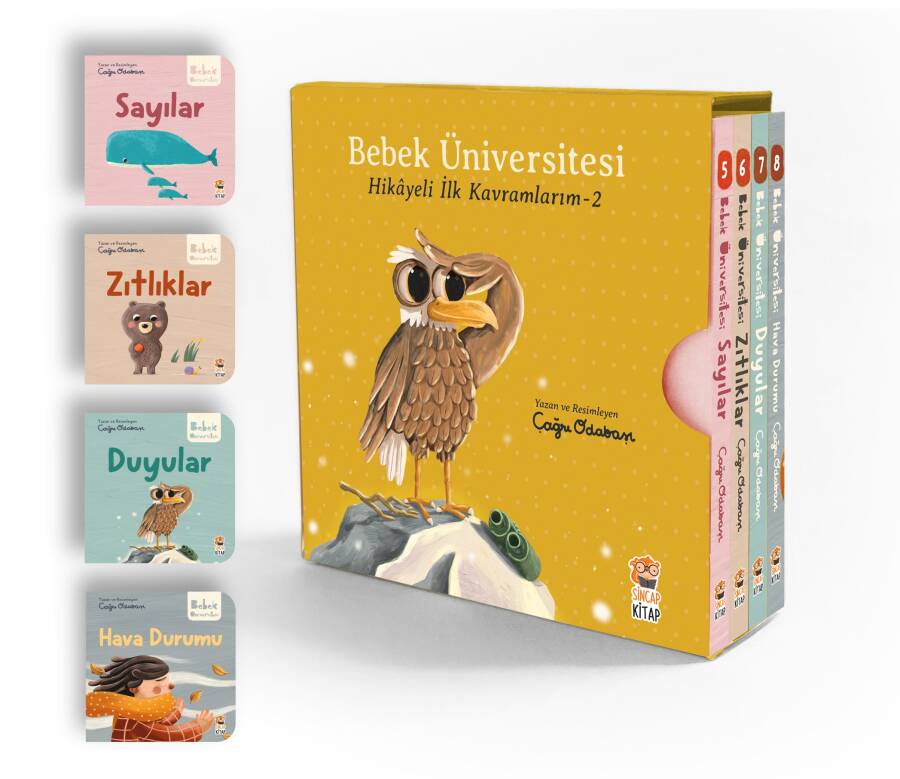Bebek Üniversitesi 2 / Hikayeli İlk Kavramlarım Set (4 Kitap) - 1