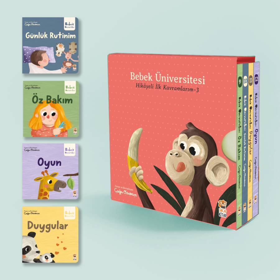 Bebek Üniversitesi 3 / Hikayeli İlk Kavramlarım Set (4 Kitap) - 1