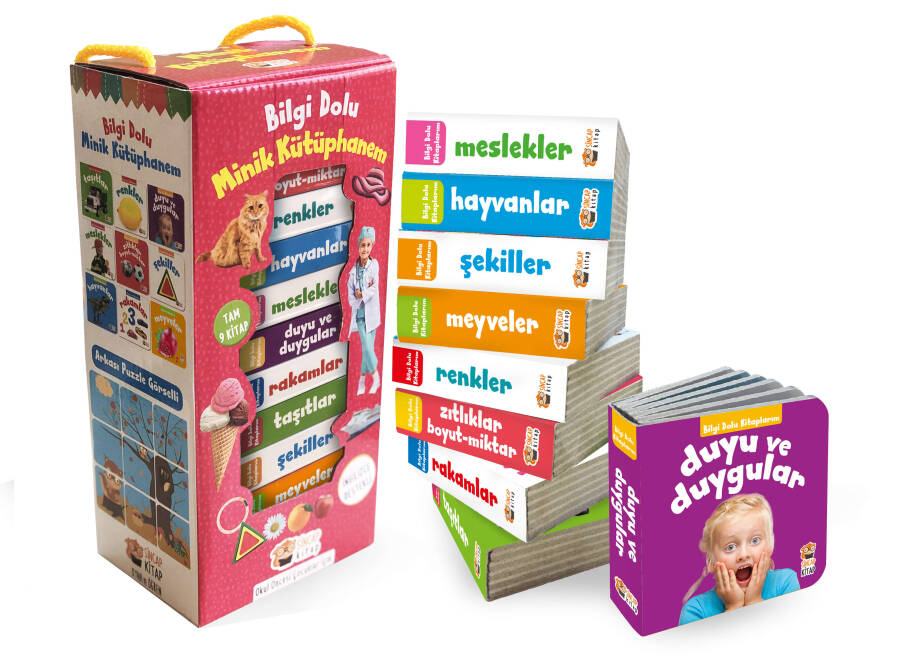 Bilgi Dolu Minik Kütüphanem Pembe Kutu - 1