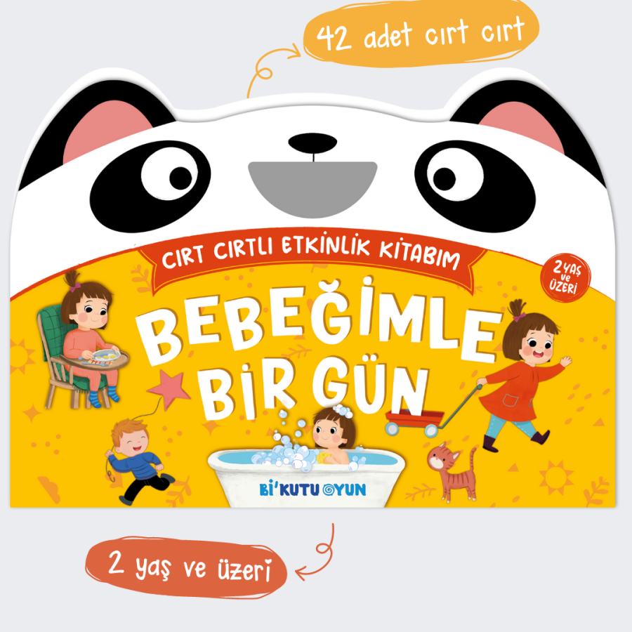 Cırt Cırtlı Etkinlik Kitabım – Bebeğimle Bir Gün (2+ Yaş) - 1