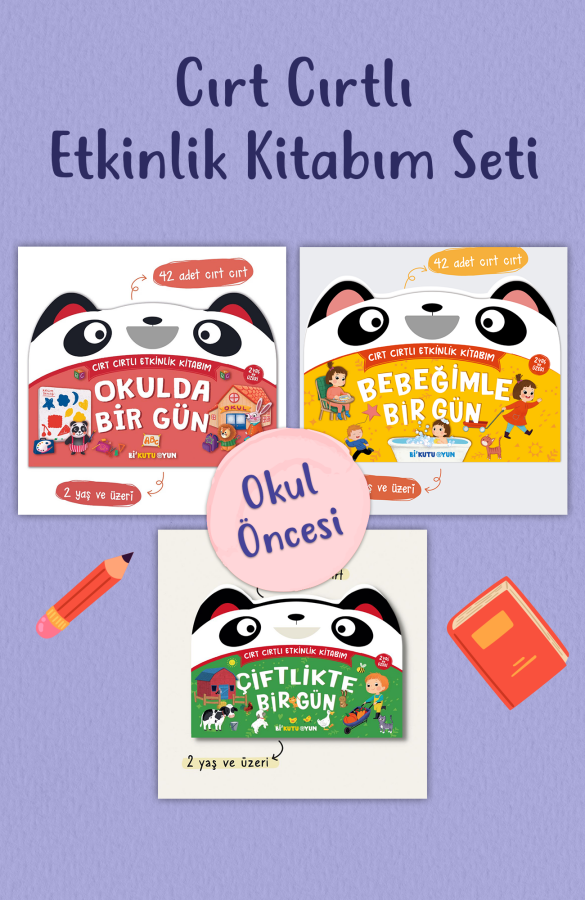 Cırt Cırtlı Etkinlik Kitabım Seti - 3 Kitap - 1