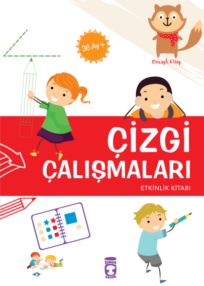 Çizgi Çalışmaları Etkinlik Kitabı (36 Ay) - 1