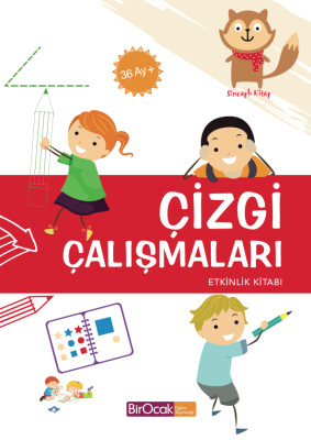 Çizgi Çalışmaları Etkinlik Kitabı (36 Ay) (Eski) - Bir Ocak Eğitim Yayıncılığı
