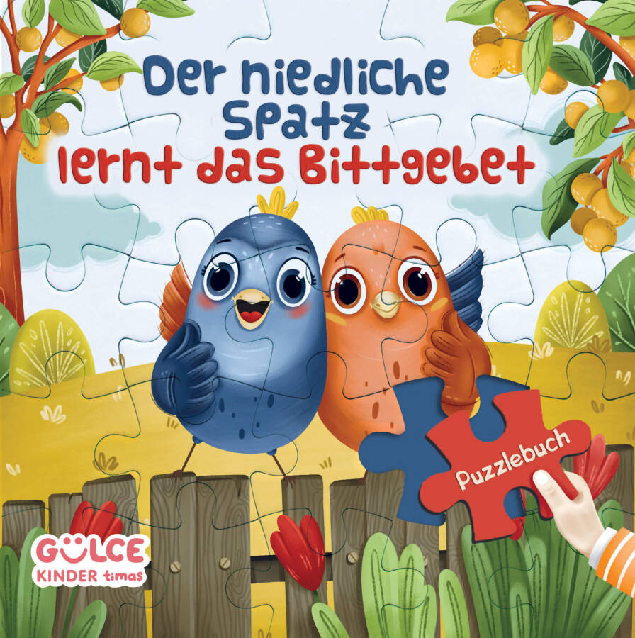 Der Niedliche Spatz Lernt Das Bittgebet - Şirin Serçe Duayı Öğreniyor / Yapbozlu Kitap (Almanca) - 1