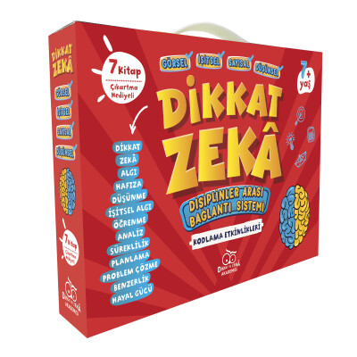 Dikkat - Zeka 1. Sınıf Seti - 7 Yaş (7 Kitap) - Dikkat ve Zeka Akademisi