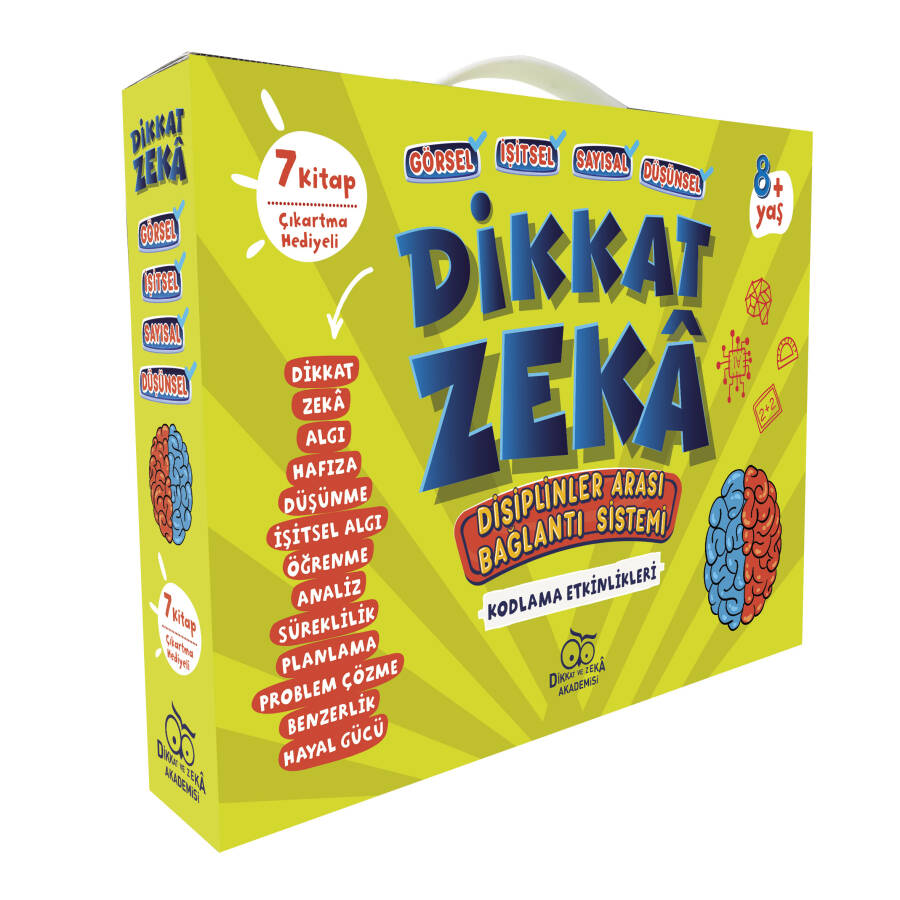 Dikkat - Zeka 2. Sınıf Seti - 8 Yaş (7 Kitap) - 1