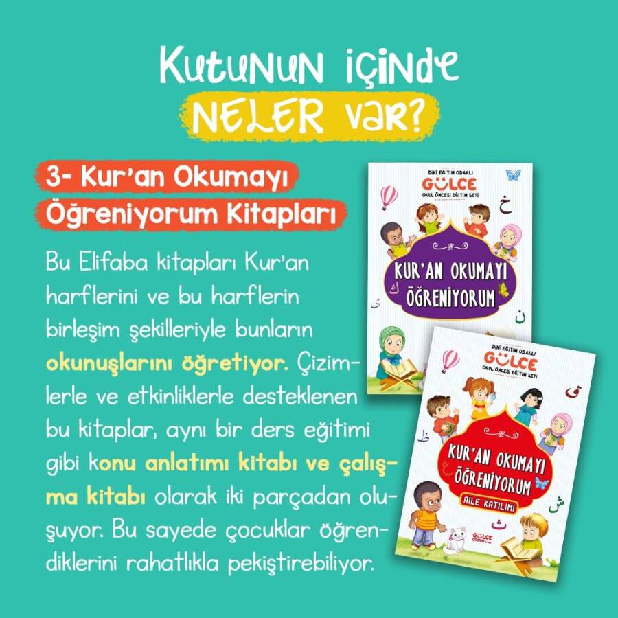 Dini Eğitim Odaklı Gülce Okul Öncesi Seti - 4