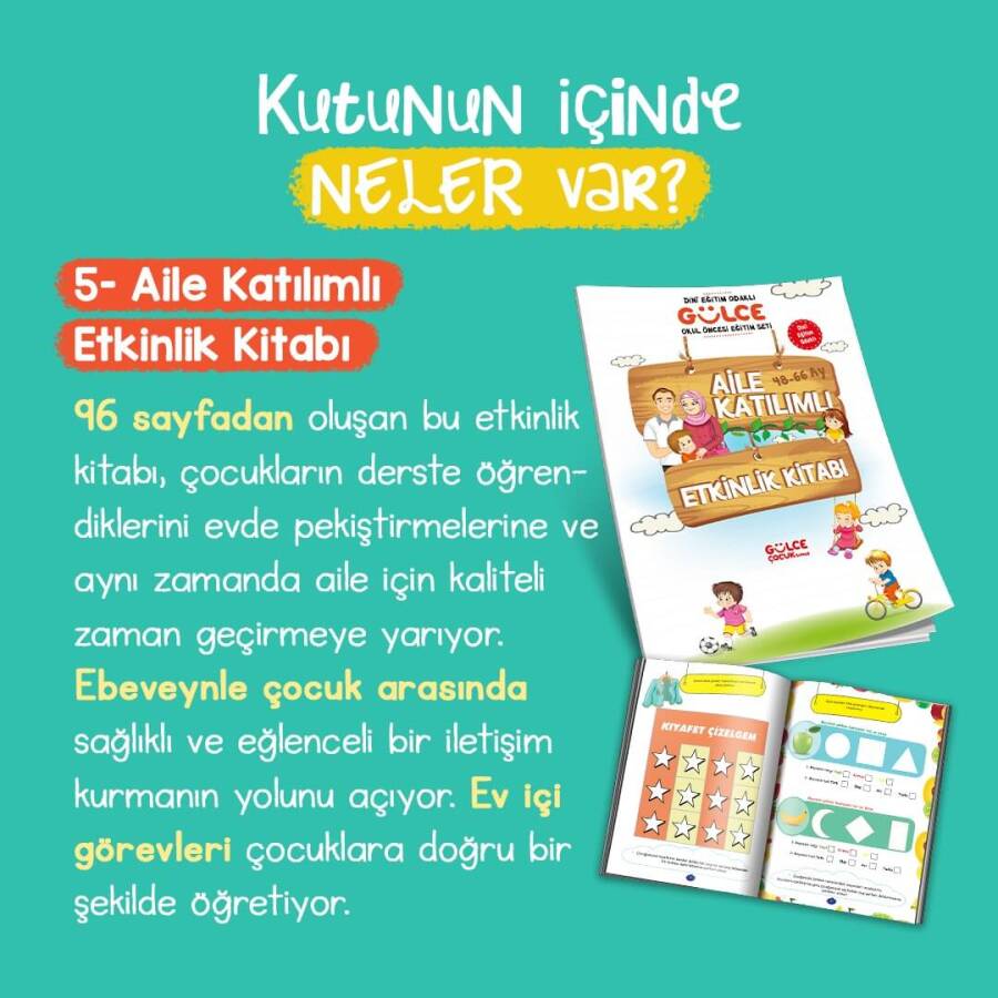 Dini Eğitim Odaklı Gülce Okul Öncesi Seti - 6