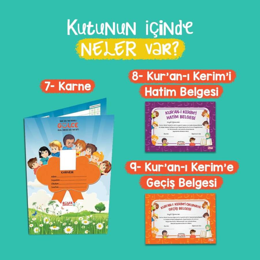 Dini Eğitim Odaklı Gülce Okul Öncesi Seti - 8