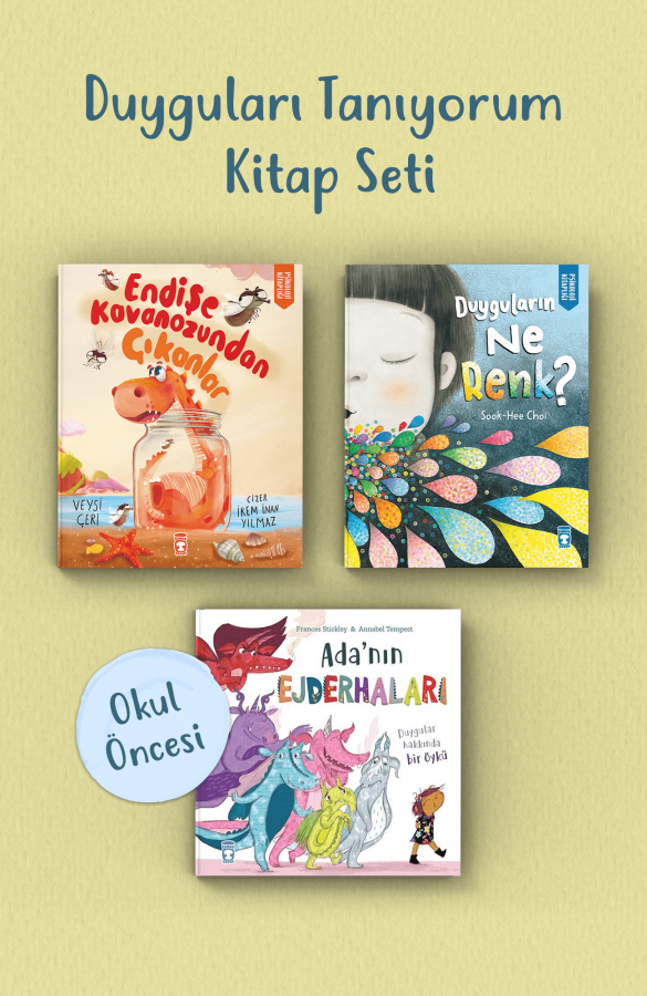 Duyguları Tanıyorum Okul Öncesi Kitap Seti (3 Kit - 1
