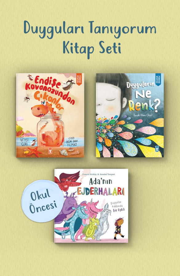 Duyguları Tanıyorum Okul Öncesi Kitap Seti (3 Kitap) - 1