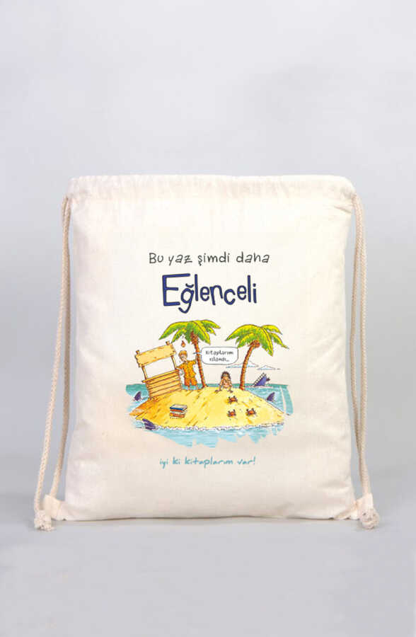 Eğlenceli Bilgi Bez Sırt Çantası