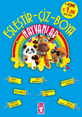 Eşleştir Çiz Boya Hayvanlar - Timaş Çocuk