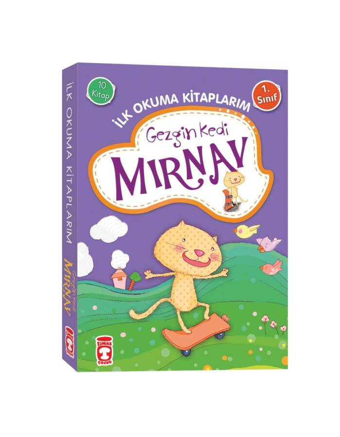 Gezgin Kedi Mırnav İlk Okuma Kitaplarım Set (10 K - 1
