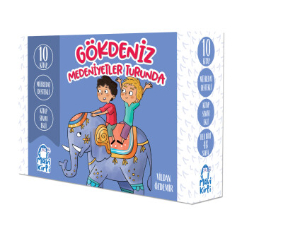 Gökdeniz Medeniyetler Turunda - 3. Sınıf Hikaye Seti (10 Kitap) - Mavi Kirpi Kitap