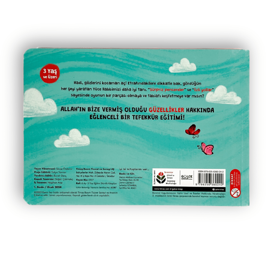 Gözlerini Kocaman Aç - Duyularla Rabbimi Tanıyorum 3 (Pencereli Kitap) - 2