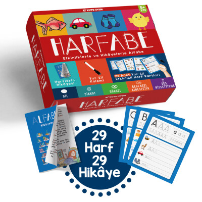 Harfabe - Etkinliklerle Ve Hikayelerle Alfabe - Bi Kutu Oyun