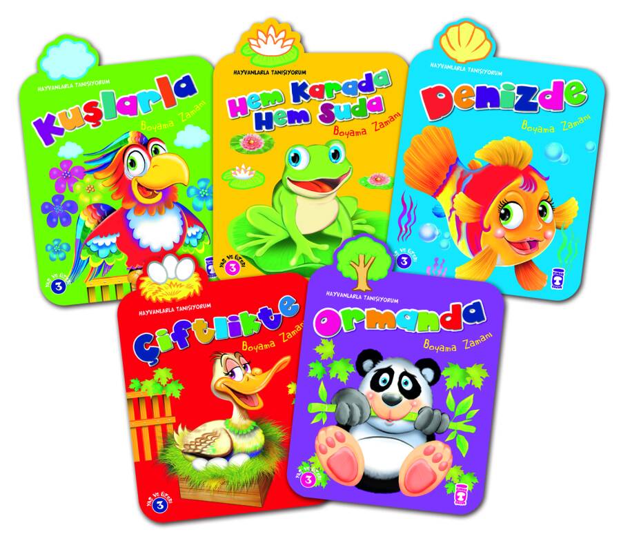 Hayvanlarla Tanışıyorum Set - (5 Kitap) - 1