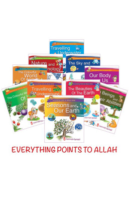 Her Şey Allah'ı Anlatıyor Set - Everything Points To Allah (İngilizce - 10 Kitap) - Timas Publishing