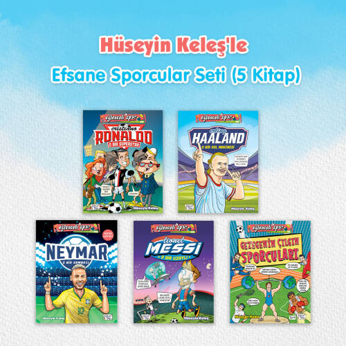 Hüseyin Keleş'le Efsane Sporcular Seti (5 Kitap) - 1