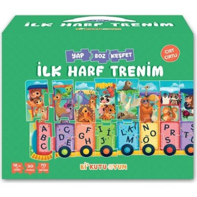 İlk Harf Trenim - Cırt Cırtlı Yapboz Ve Kitap Seti - 1