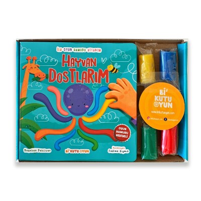İlk Oyun Hamuru Kitabım - Hayvan Dostlarım - Bi Kutu Oyun