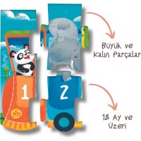 İlk Sayı Trenim - Cırt Cırtlı Yapboz ve Kitap Seti - 4
