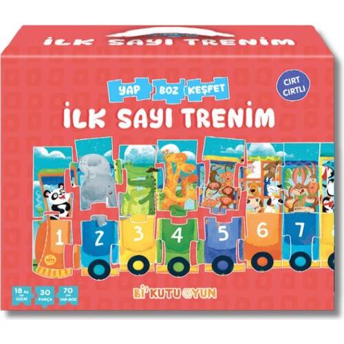 İlk Sayı Trenim - Cırt Cırtlı Yapboz ve Kitap Seti - 1