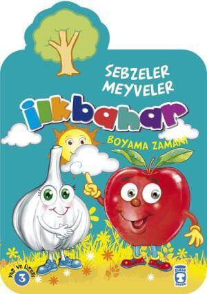 İlkbahar Boyama Zamanı - Sebzeler Meyveler - 1