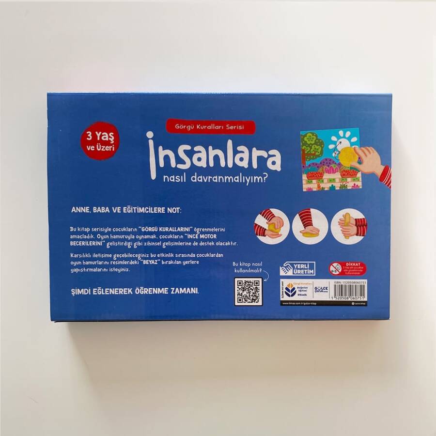 İnsanlara Nasıl Davranmalıyım / Görgü Kuralları Serisi / Oyun Hamurlu Kitap Seti - 8