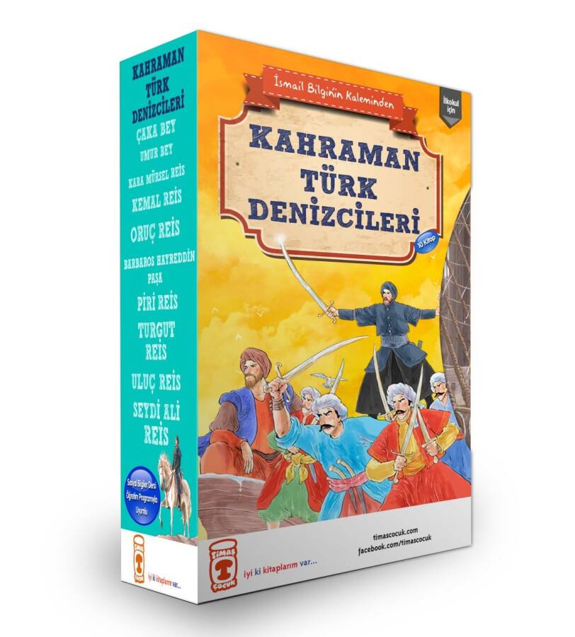 Kahraman Türk Denizciler Seti (10 Kitap) - 1