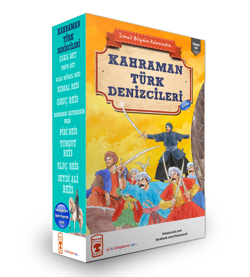 Kahraman Türk Denizciler Seti (10 Kitap) - 1