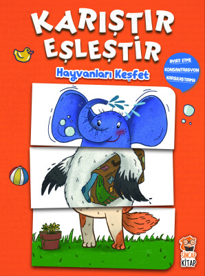 Karıştır Eşleştir - Hayvanları Keşfet - Sincap Kitap