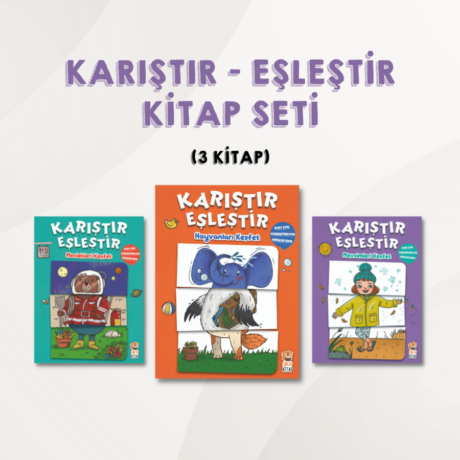 Karıştır Eşleştir Kitap Seti (3 Kitap) - 1