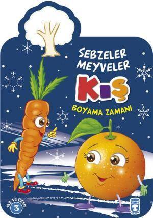 Kış Boyama Zamanı - Sebzeler Meyveler - 1