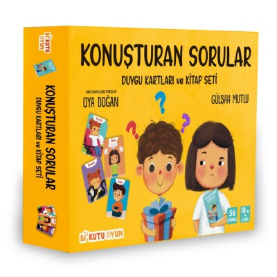 Konuşturan Sorular - Duygu Kartları ve Kitap Seti - Bi Kutu Oyun