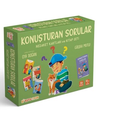 Konuşturan Sorular - Nezaket Kartları ve Kitap Seti - Bi Kutu Oyun