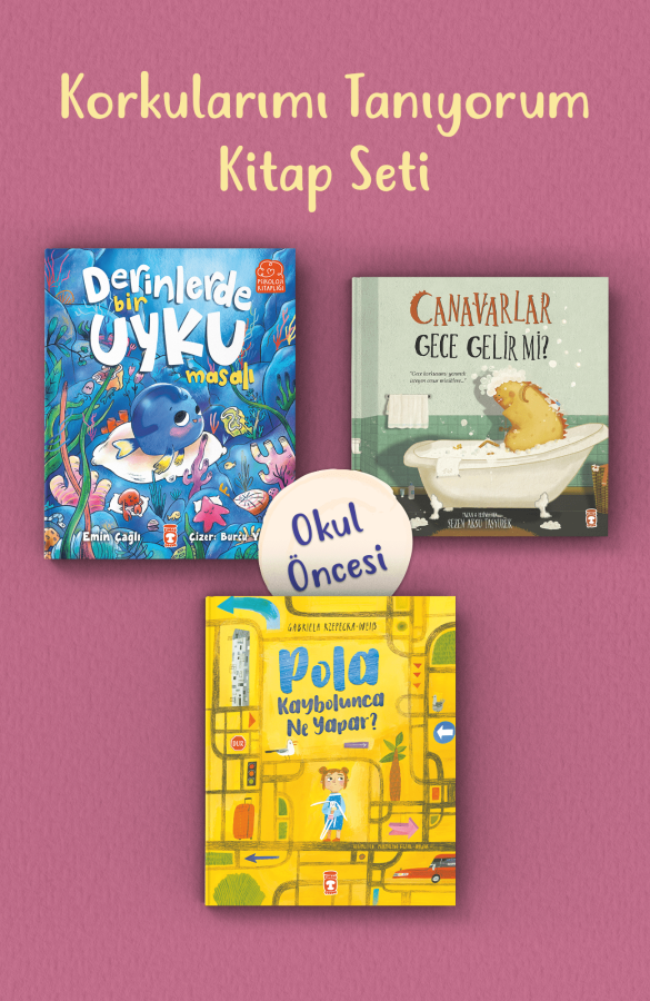 Korkularımı Tanıyorum Okul Öncesi Kitap Seti (3 Kitap) - 1